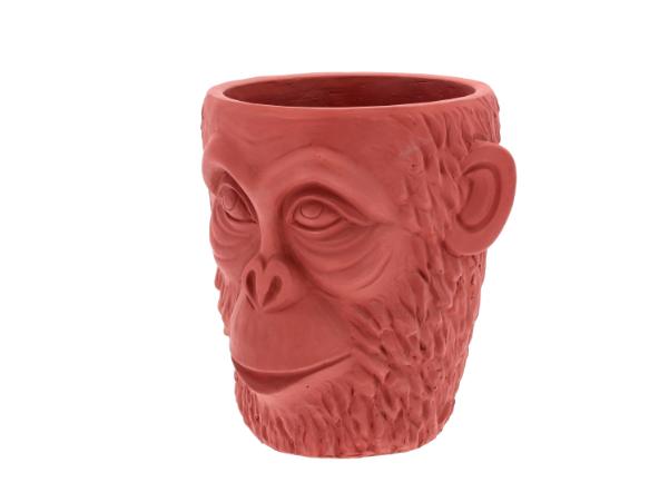 BITZ Villa Collection Calbe Flowerpot Dia 22 X 22.5 Cm Red Brown