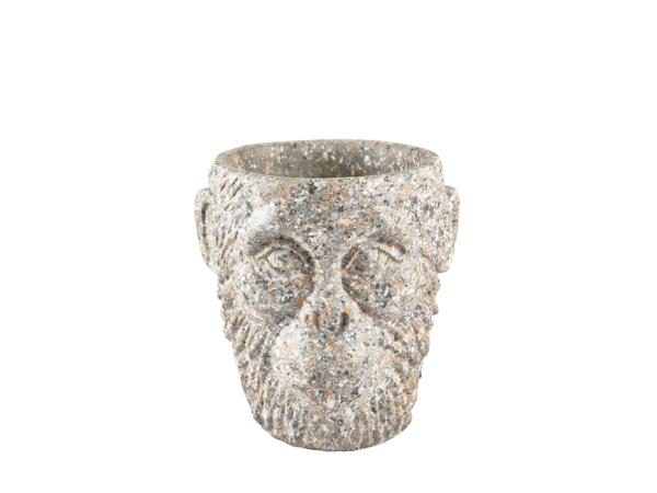 BITZ Villa Collection Calbe Flowerpot Dia. 22 x 22.5 cm Grey Cement