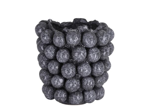 BITZ Villa Collection Dras Vase Dia. 30 x 29 cm Mirage Gray