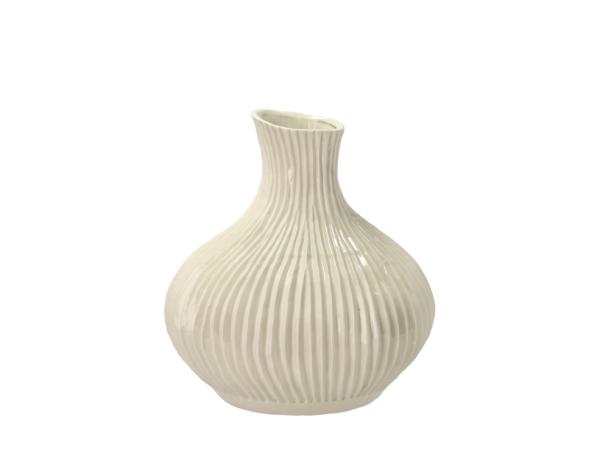 BITZ Villa Collection Eik Vase Dia 27 x 28 cm Cream