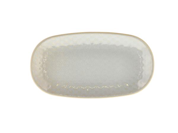 BITZ Villa Collection Elstra Plate 25.5 X 14 X 2.5 Cm Light Blue Ass