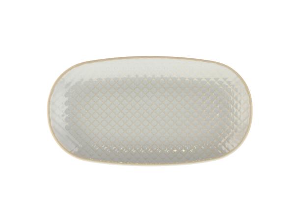 BITZ Villa Collection Elstra Plate 25.5 X 14 X 2.5 Cm Light Blue Ass
