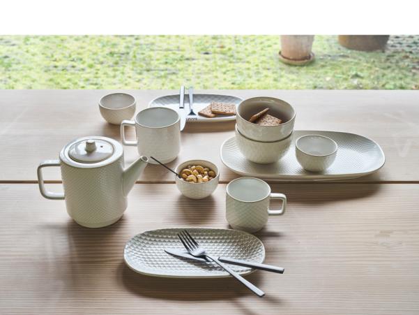 BITZ Villa Collection Elstra Teapot 1.05 Liter Offwhite