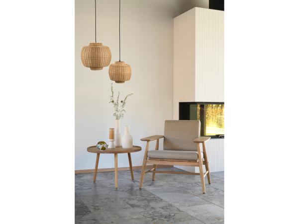 BITZ Villa Collection Elv Block Candlestick Dia 10 X 11.5 Cm Offwhite