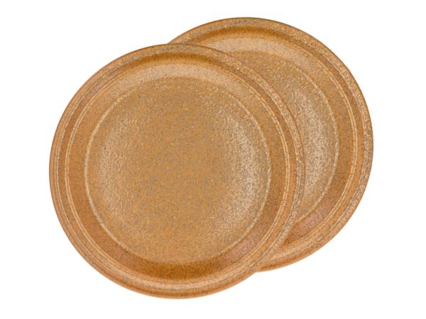 BITZ Villa Collection Evig Dinner plate Dia 26 x 1.5 cm 2 pcs Amber