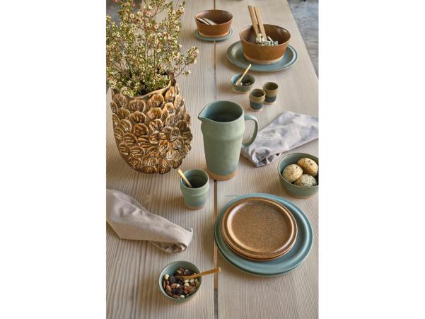 BITZ Villa Collection Evig Lunch Plate Dia 20 X 1.5 Cm 2 Pcs Amber