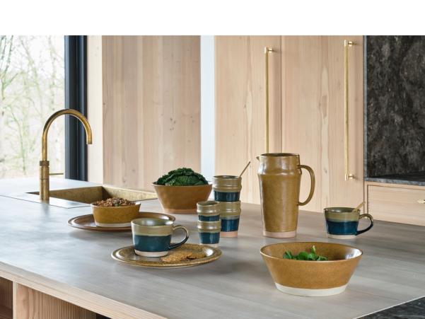 BITZ Villa Collection Evig Lunch Plate Dia 20 X 1.5 Cm 2 Pcs Brown