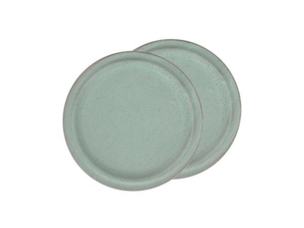BITZ Villa Collection Evig Lunch Plate Dia 20 X 1.5 Cm 2 Pcs Green