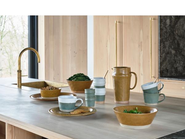 BITZ Villa Collection Evig Serving Bowl Dia 19 X 8.5 Cm Green