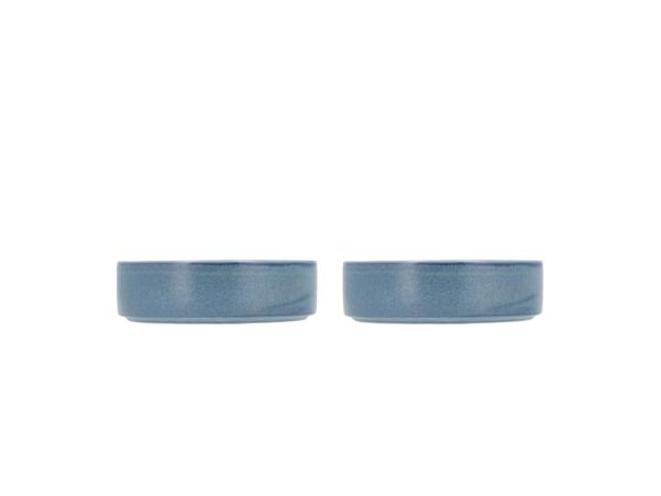 BITZ Villa Collection Fjord Bowl Dia 15.5 X 4.5 Cm 0.45 Liter 2 Pcs Blue