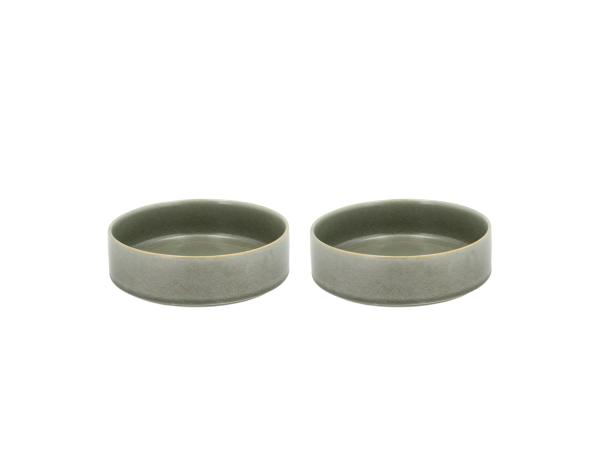 BITZ Villa Collection Fjord Bowl Dia 15.5 x 4.5 cm 0.45 liter 2 pcs Green