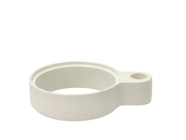 BITZ Villa Collection Halo Candlestick 16 x 12 x 3.6 cm Offwhite