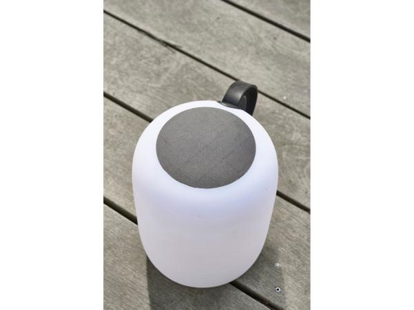 BITZ Villa Collection Hav LED Lamp W. Solar Dia 17.5 X 23 Cm White/Black