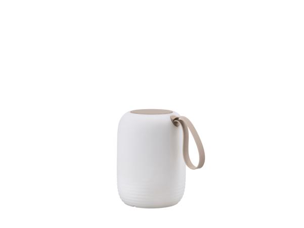 BITZ Villa Collection Hav LED Lamp W. Speaker Dia 12.5 X 15.5 Cm White/Sand