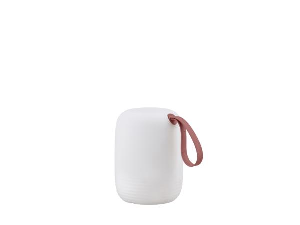 BITZ Villa Collection Hav Lounge Lamp Dia 12.5 X 15.5 Cm White/Red