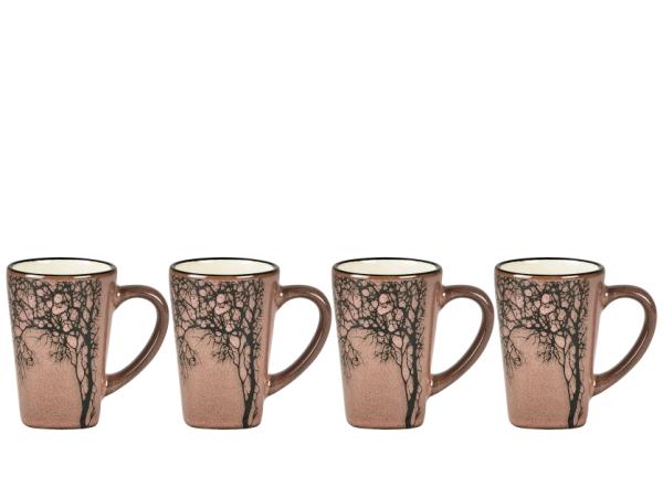 BITZ Villa Collection Hela Espresso cup Dia. 5.5 x 8 cm 0.1 liter 4 pcs Dark rose