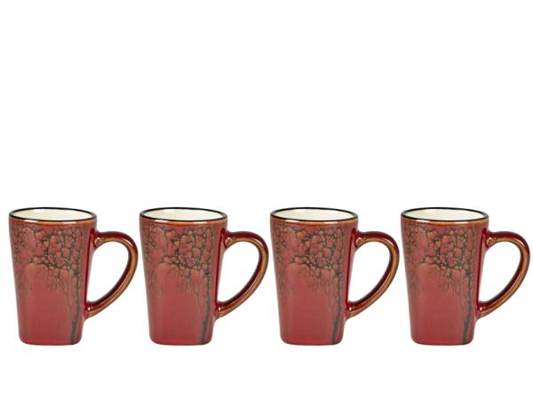BITZ Villa Collection Hela Espresso cup Dia. 5.5 x 8 cm 0.1 liter 4 pcs Amber