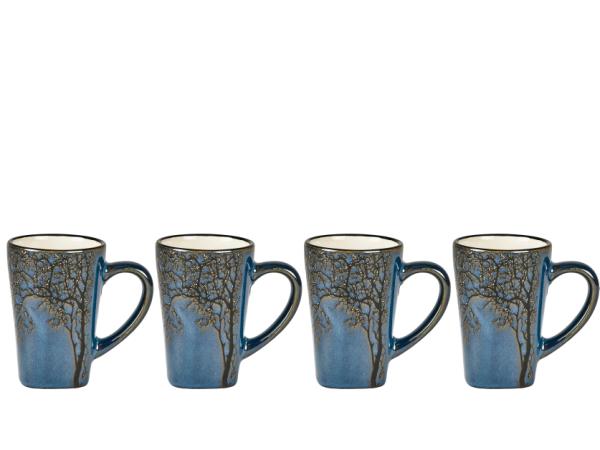 BITZ Villa Collection Hela Espresso cup Dia. 5.5 x 8 cm 0.1 liter 4 pcs Dark blue