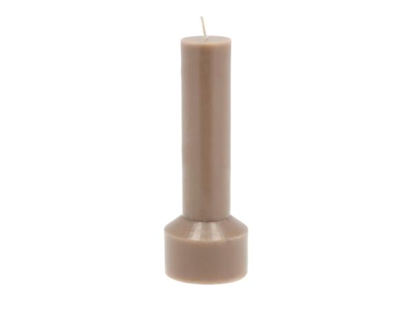 BITZ Villa Collection Hvils Pillar candle Dia 7 x 20 cm Taupe