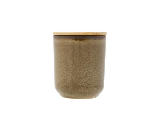 BITZ Villa Collection Iris Peachy Apricot Fragrance candle Dia 8 x 9.5 cm Brown