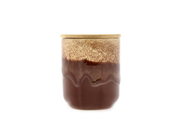 BITZ Villa Collection Iris Woody Eucalyptus Fragrance candle Dia 8 x 9.5 cm Brown/Cream