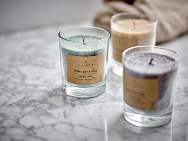 BITZ Villa Collection Kras Fragrance Candle Dia 8.5 X 10 Cm Dark Green