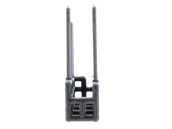 BITZ Villa Collection Lyst Candlestick 28 X 10 X 13.5 Cm Black