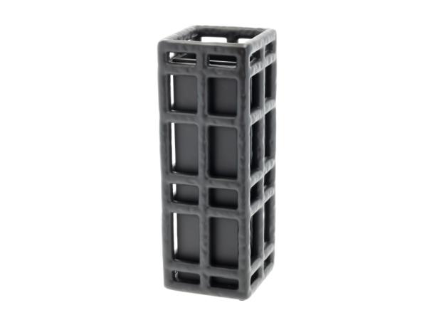 BITZ Villa Collection Lyst Vase 11 x 11 x 30 cm Black