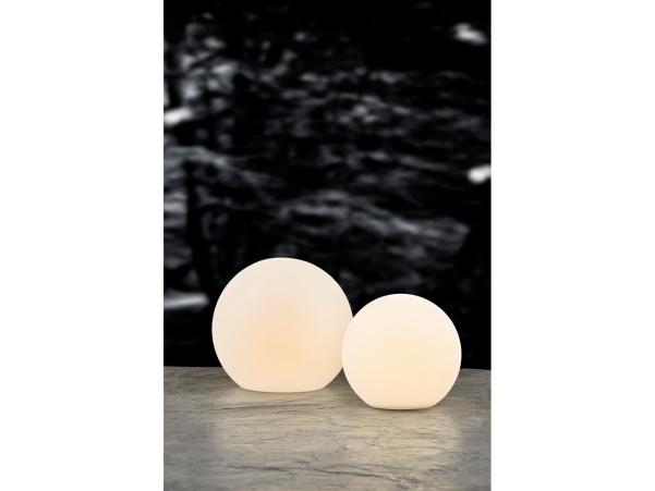 BITZ Villa Collection Maane LED Lamp W. Solar Dia 30 X 28 Cm White