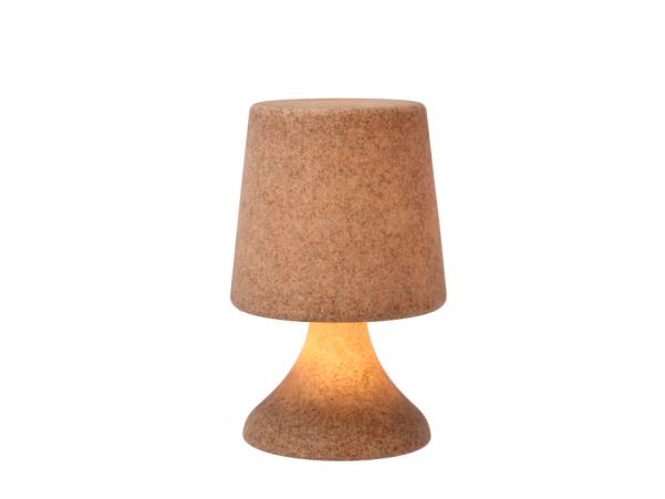 BITZ Villa Collection Midnat LED Lounge Lamp Dia 16 X 25.5 Cm Light Brown