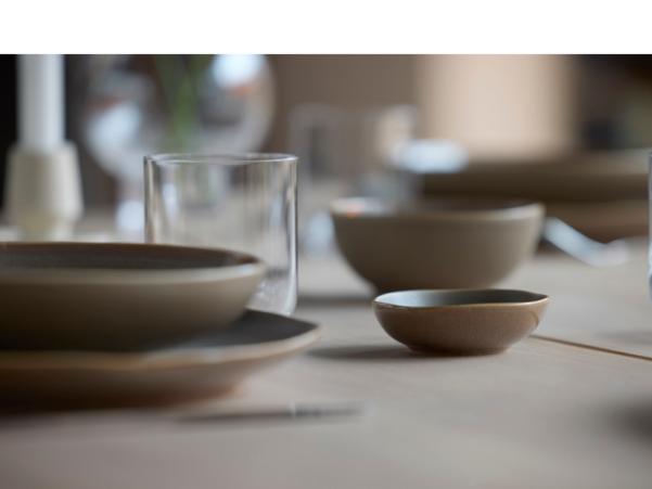 BITZ Villa Collection Shoku Bowl Dia 12.5 X 5.5 Cm Warm Brown