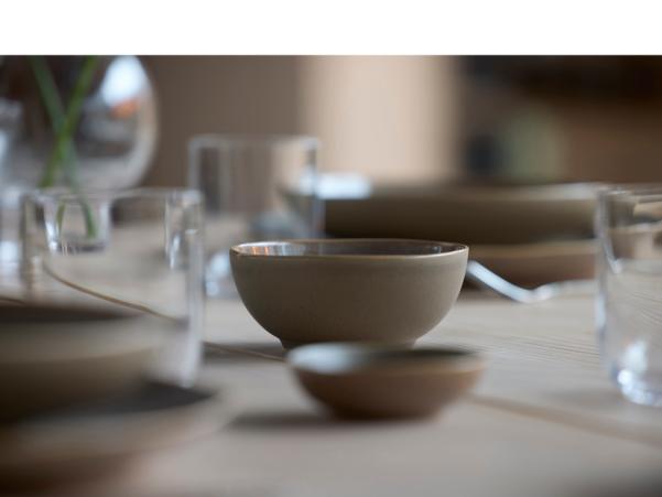 BITZ Villa Collection Shoku Bowl Dia 12.5 X 5.5 Cm Warm Brown