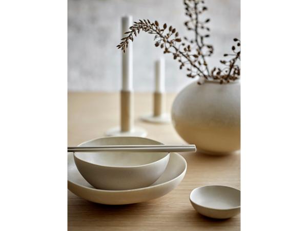 BITZ Villa Collection Shoku Bowl Dia 15 X 6.5 Cm Soft Beige