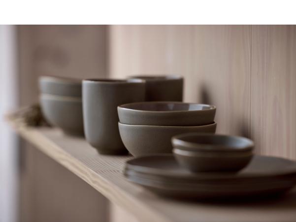 BITZ Villa Collection Shoku Bowl Dia 15 X 6.5 Cm Warm Brown