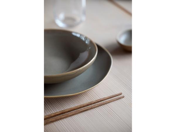 BITZ Villa Collection Shoku Bowl Dia 23 X 6 Cm Warm Brown