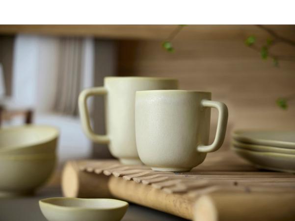 BITZ Villa Collection Shoku Mug Dia 8 X 8.5 Cm 23 Cl Soft Beige