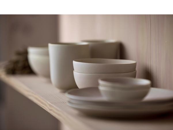 BITZ Villa Collection Shoku Mug W/o Handle Dia 8 5 X 9 8 Cm 33 Cl Soft Beige