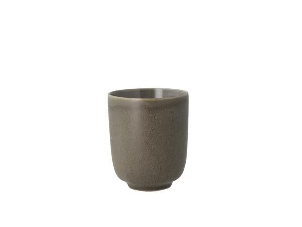 BITZ Villa Collection Shoku Mug w/o handle Dia 8 5 x 9 8 cm 33 cl Warm Brown