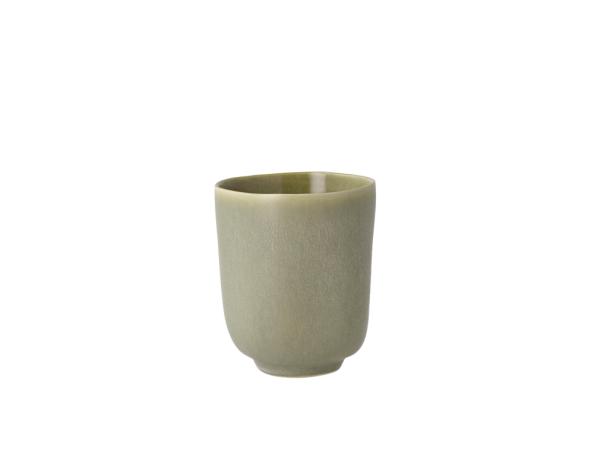 BITZ Villa Collection Shoku Mug w/o handle Dia 8 5 x 9 8 cm 33 cl Pure Green