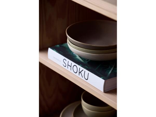 BITZ Villa Collection Shoku Pasta Bowl Dia 21 X 5.2 Cm Warm Brown