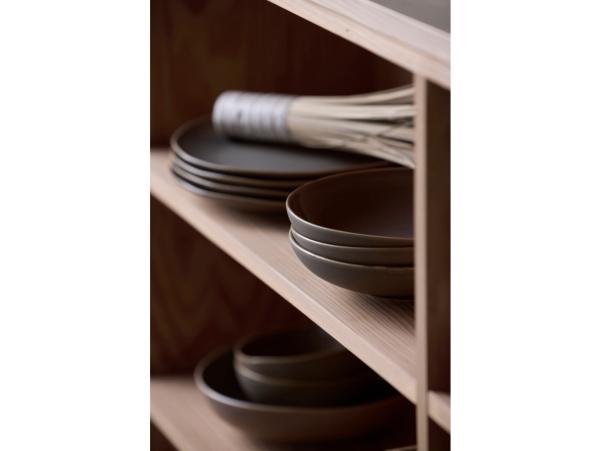 BITZ Villa Collection Shoku Pasta Bowl Dia 21 X 5.2 Cm Warm Brown