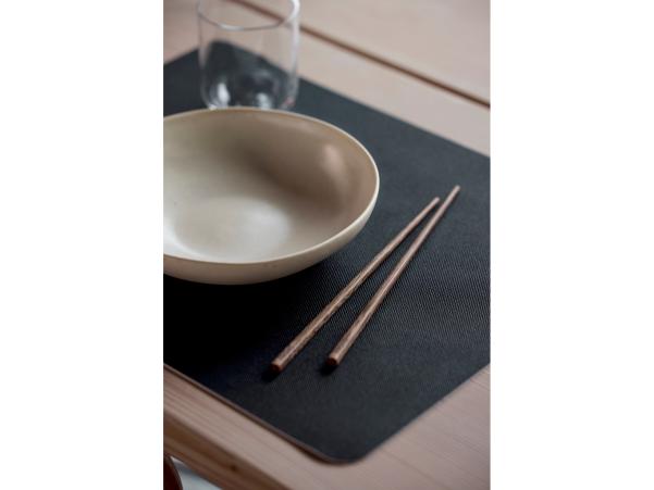 BITZ Villa Collection Shoku Placemat 46 X 35 Cm 4 Pcs Solid Black