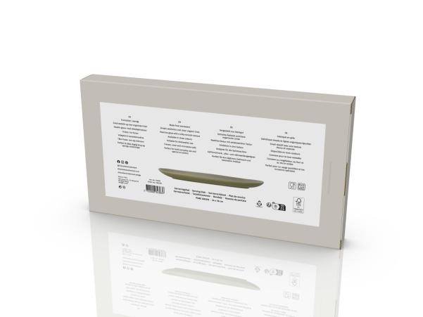 BITZ Villa Collection Shoku Serving Dish 34 X 18 X 2.5 Cm Pure Green