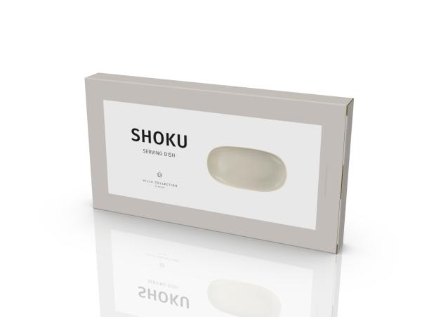 BITZ Villa Collection Shoku Serving Dish 34 X 18 X 2.5 Cm Soft Beige