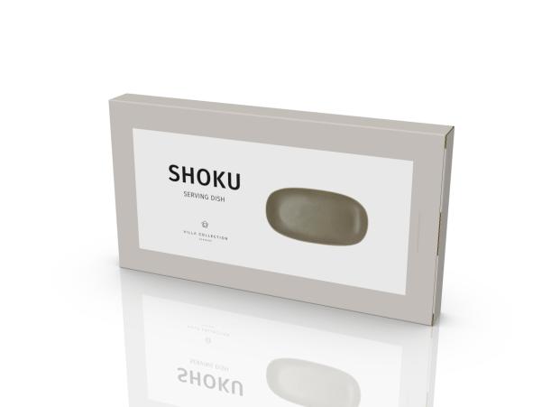 BITZ Villa Collection Shoku Serving Dish 34 X 18 X 2.5 Cm Warm Brown