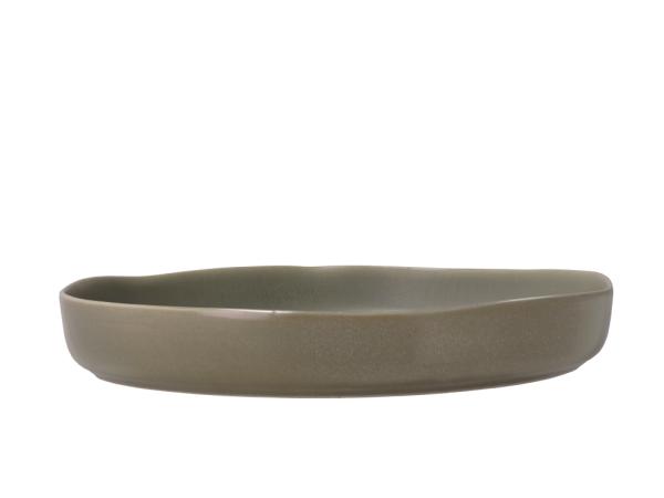BITZ Villa Collection Shoku Serving dish Dia 28 x 4 cm Warm Brown