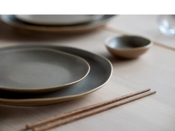 BITZ Villa Collection Shoku Soy Sauce Bowl Dia 9 X 2.7 Cm Warm Brown