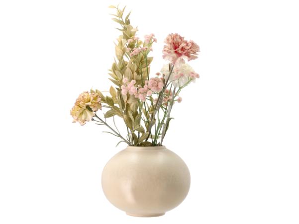 BITZ Villa Collection Shoku Vase Dia 19 X 15 Cm Soft Beige