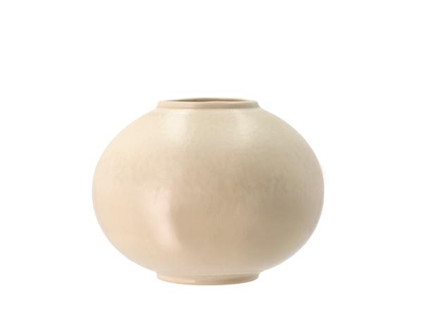 BITZ Villa Collection Shoku Vase Dia 19 x 15 cm Soft Beige