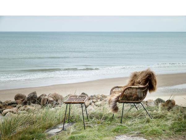 BITZ Villa Collection Sokna Stool 53 X 33 X 47 Cm Nature